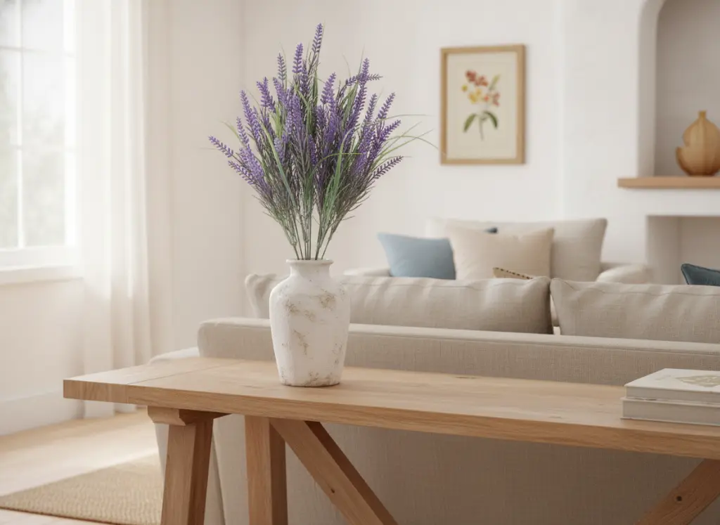 AI Generated Portada Ramo Lavanda Artificial 50cm - Zalema Decoración