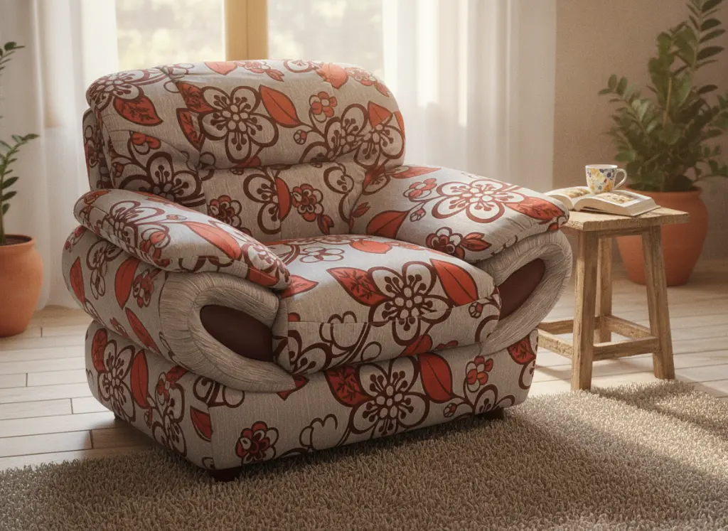 Sillón floral en Zalema Linares y Jaen