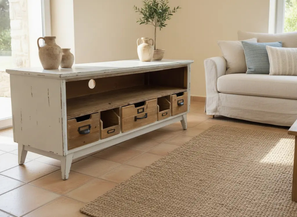 Mueble de TV rústico en Zalema Linares y Jaen
