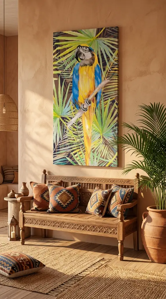 Lienzo Guacamayo zalema decoracion
