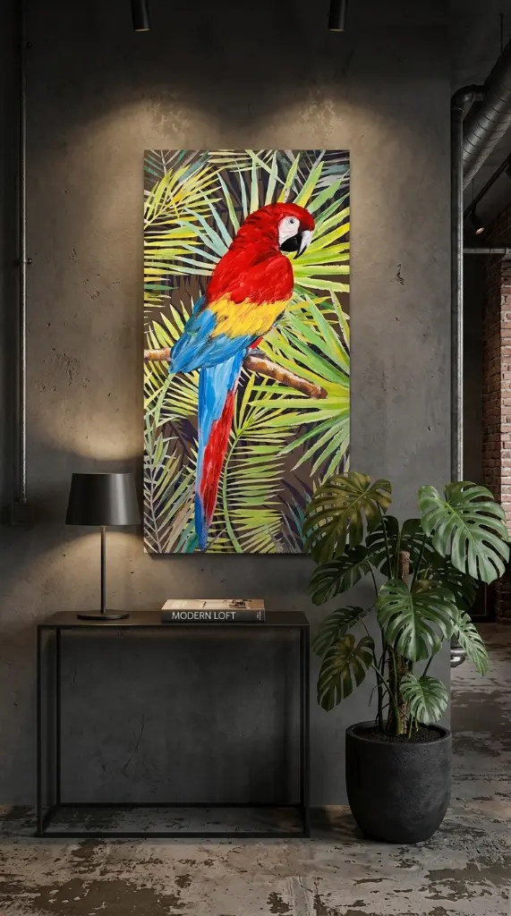 Lienzo Guacamayo zalema decoracion