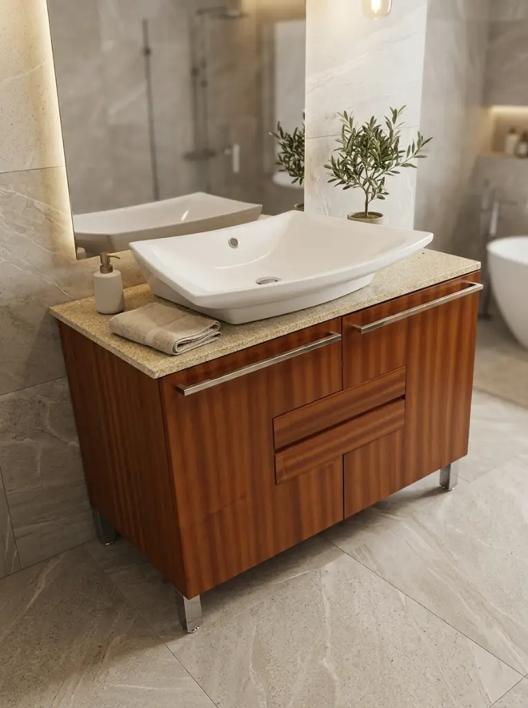 Mueble de Baño con Encimera de Granito en zalema decoracion