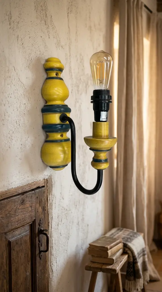 Aplique de madera y forja en zalema decoracion
