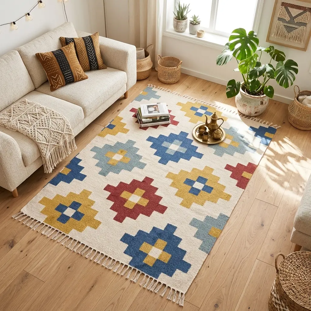Alfombra Kilim Geométrica 160x230 en zalema decoracion