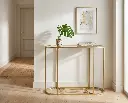 Consola dorada de Zalema Decoración