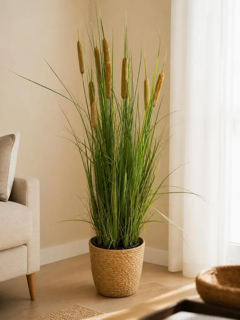 Planta carrizo artificial en maceta en Jaén - Zalema Decoración
