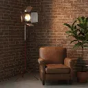 AI Generated Lámpara de Cine Industrial en Ambiente Loft