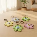 Llaveros Flor sobre mesa artesanal - Zalema Decoración