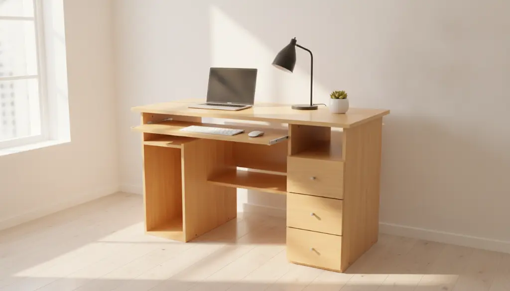 Escritorio Roble en Ambiente de Estudio