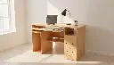 Escritorio Roble en Ambiente de Estudio