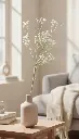 Vara de Gypsophila Bicolor en ambiente decorativo