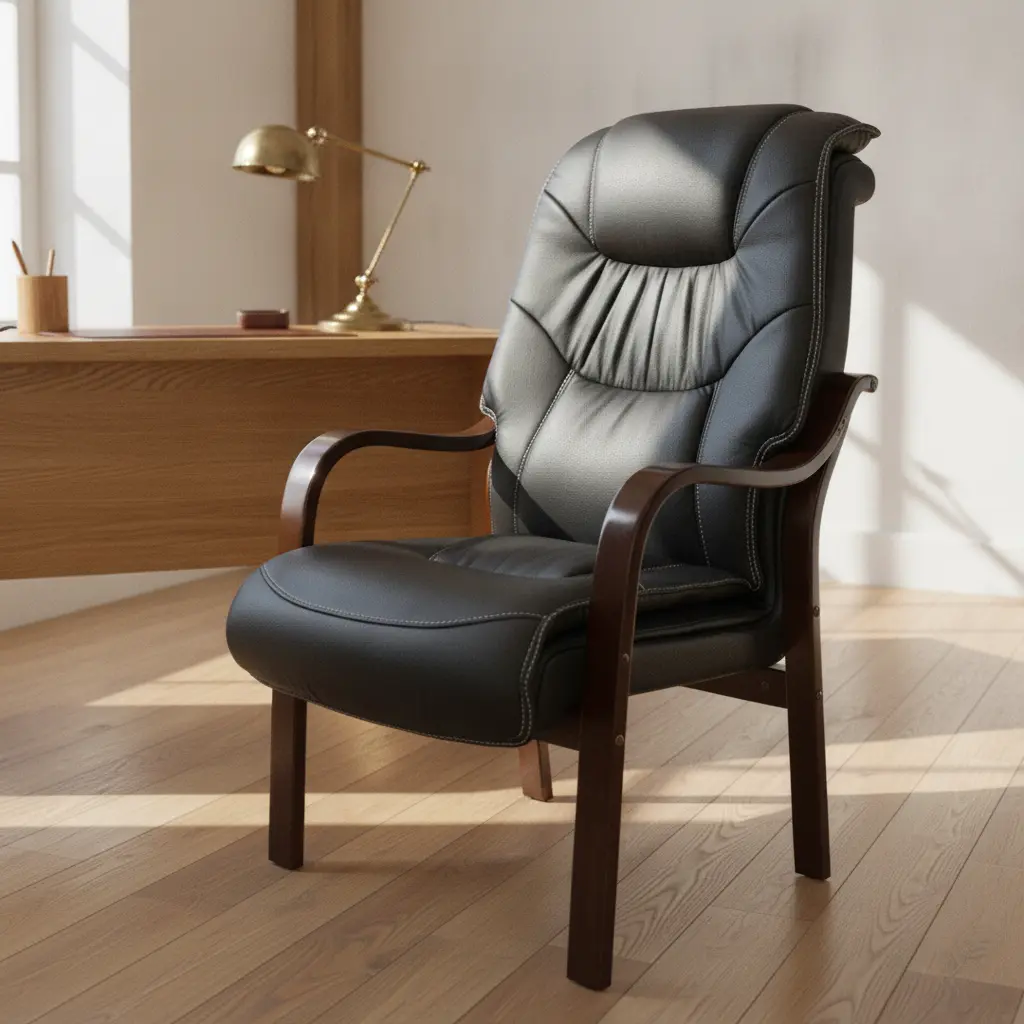 Sillón de Oficina W7103N - Despacho Clásico con Accesorios