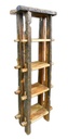 Estantería Rústica de Madera Reciclada India | Zalema Decoración
