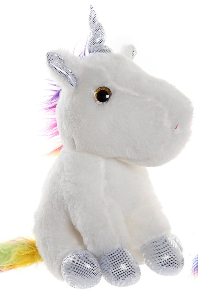 [5444-112347-0001] Peluche Unicornio LED Mágico 36cm - Suave Luz de Compañía