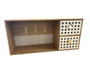 Mini Mueble auxiliar de madera con 2 cajones y pinzas - Zalema Decoracion