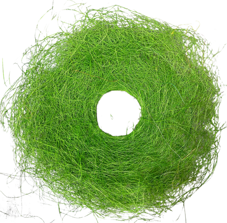 [W4020162VE] Decoracion de pared nido sisal grande verde