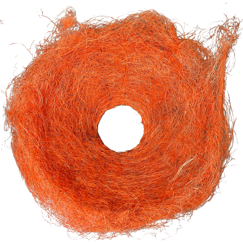 [W4020162NA] Decoracion de pared nido sisal grande naranja