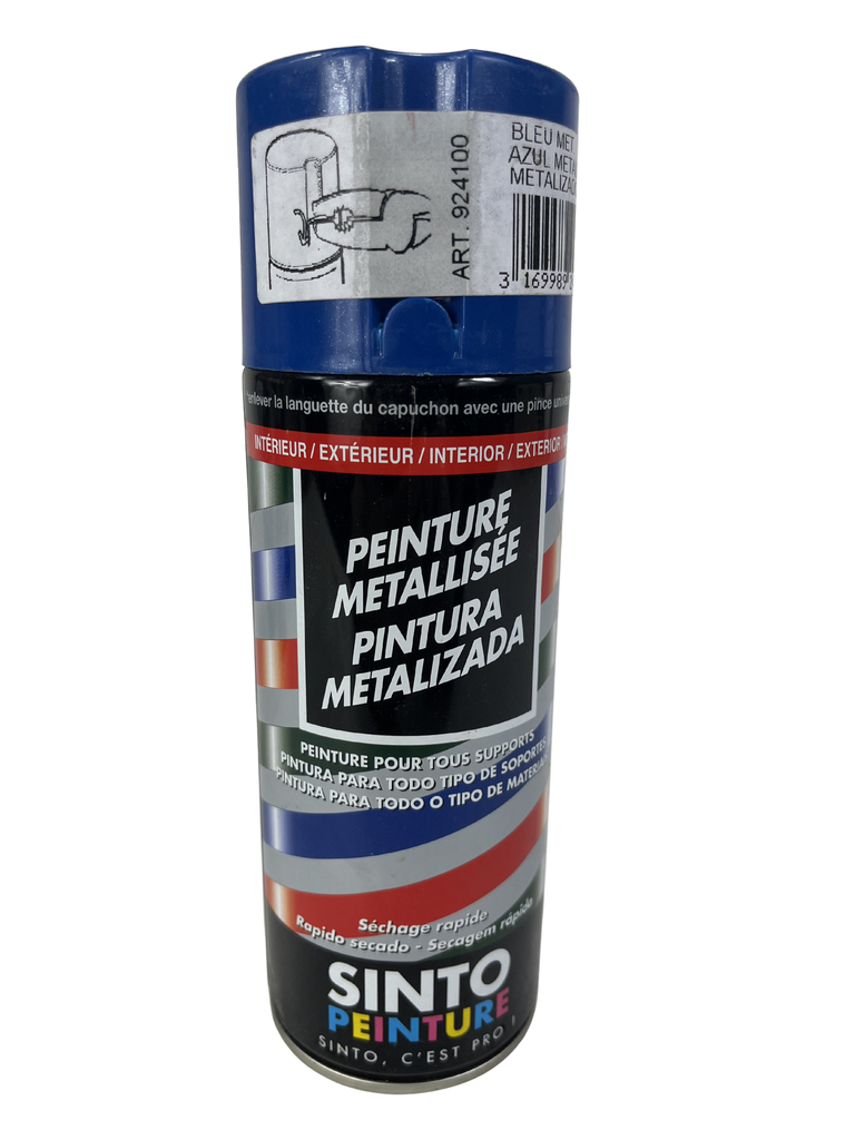 Spray azul metalizado