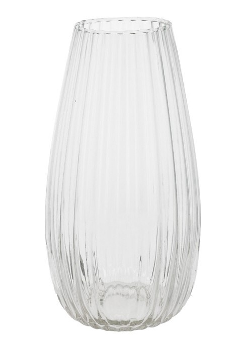 [GE98358] FLORERO STONE ESTRIADO 26 CM