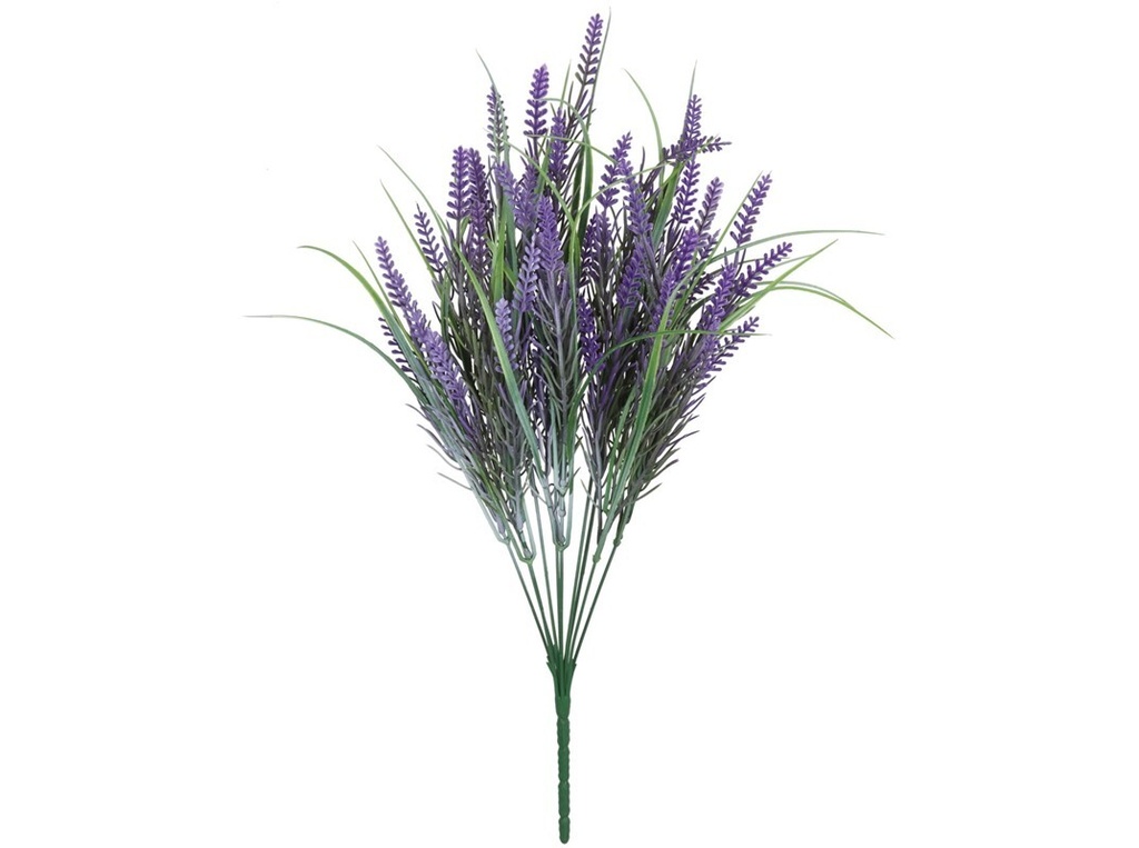 [GE90844] Ramo de Lavanda Artificial Violeta (50 cm) - Estilo Provenzal Zalema