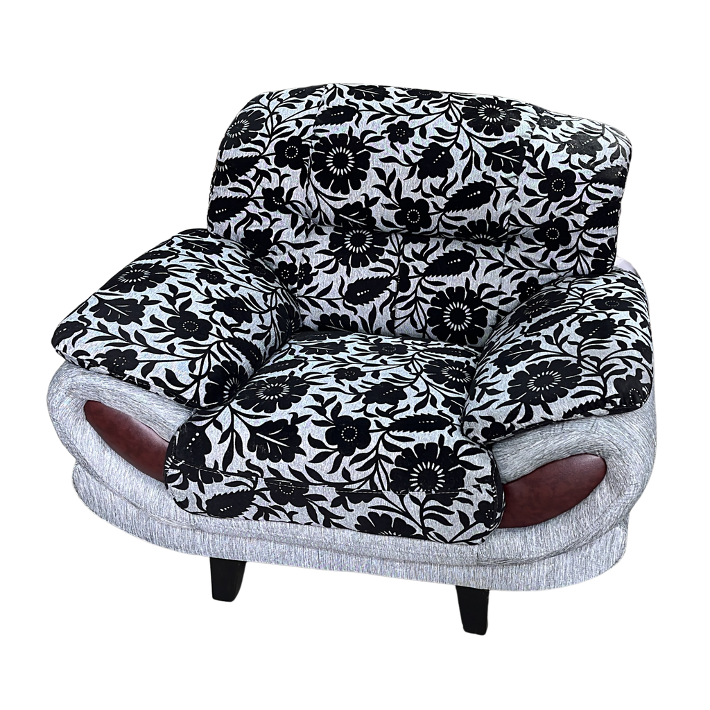 Sillón de Flores Negras en Linares y Jaén | Diseño Elegante