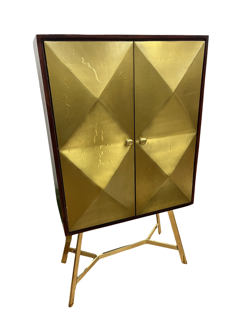 [ITPD-183534] Aparador de Acacia en Linares y Jaén | Mueble Bufete Dorado Art Déco