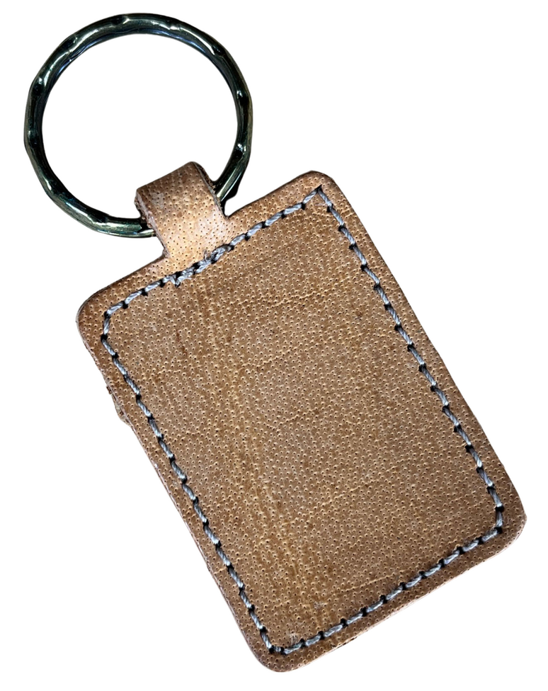 [WLLAVREC] Set de 50 llaveros de piel rectangulares
