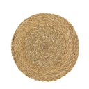 Mantel individual redondo de alga trenzada 30 cm