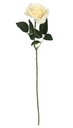 Vara de rosa artificial en crema 64 cm - Zalema Decoración