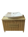 Mueble de Baño con Encimera de Granito y Lavabo en Jaén (Color Zebra)