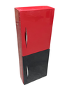 Mueble auxiliar Negro y Rojo (80x30x12 cm)