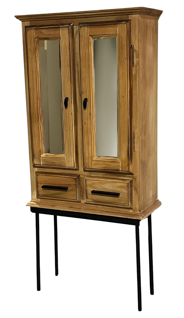 Vitrina con puertas de espejo