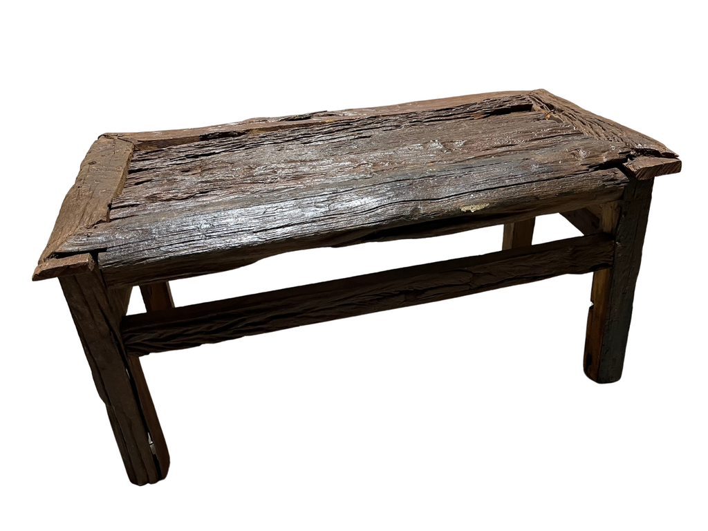 [mCV] Mesa auxiliar rústica de vía reciclada