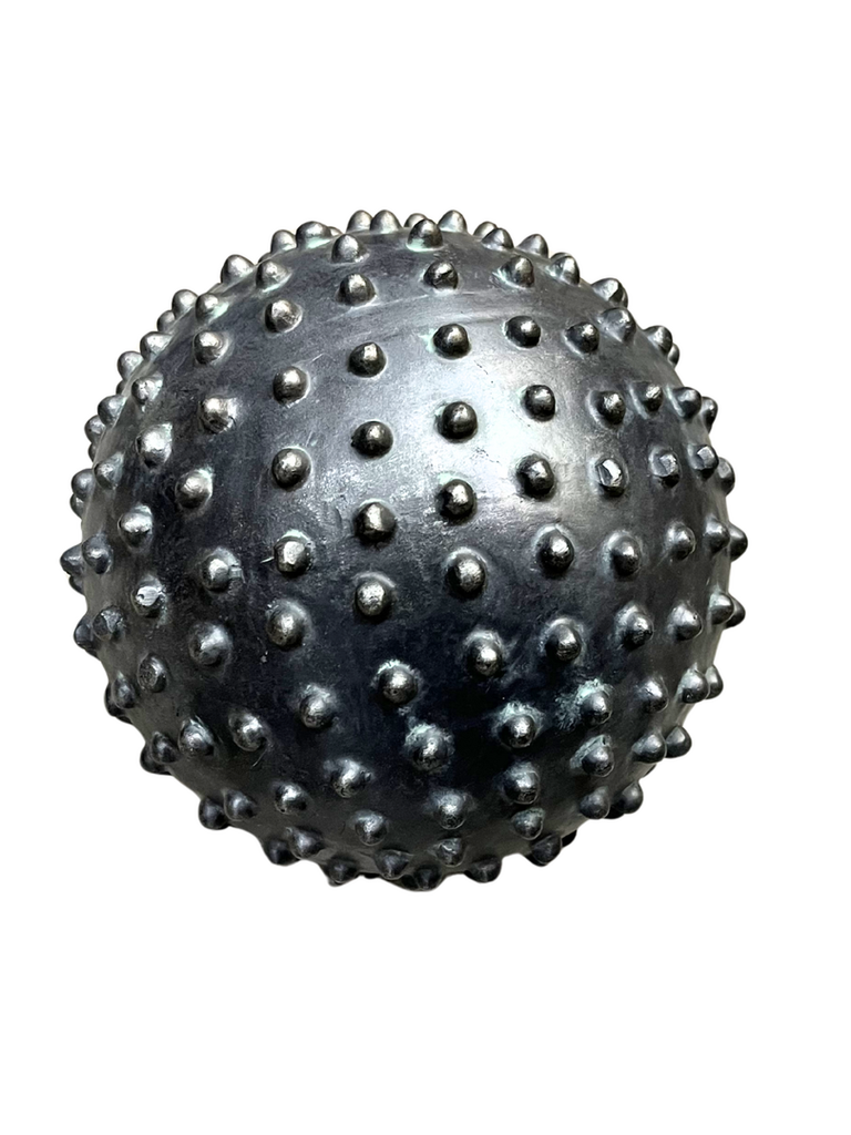 Bola decorativa de resina efecto metálico 13 cm